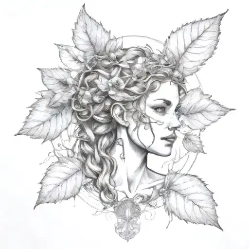 Aspen Dryad Forest Priestess Tarot Card