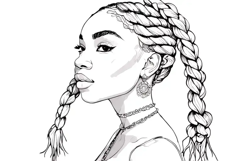 Black Woman With Braids