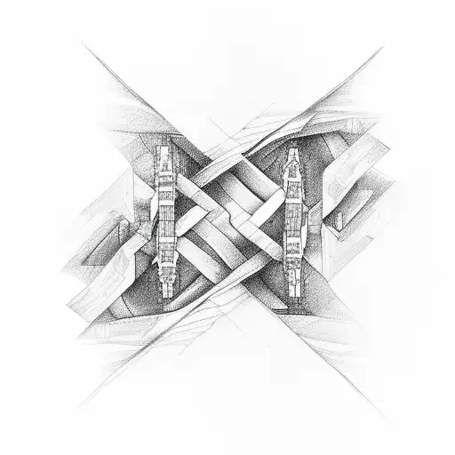 Double Helix And Mountain