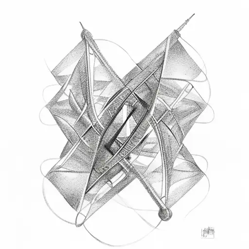 Dna Double Helix And Mountain