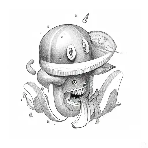 Running Cartoon Banana