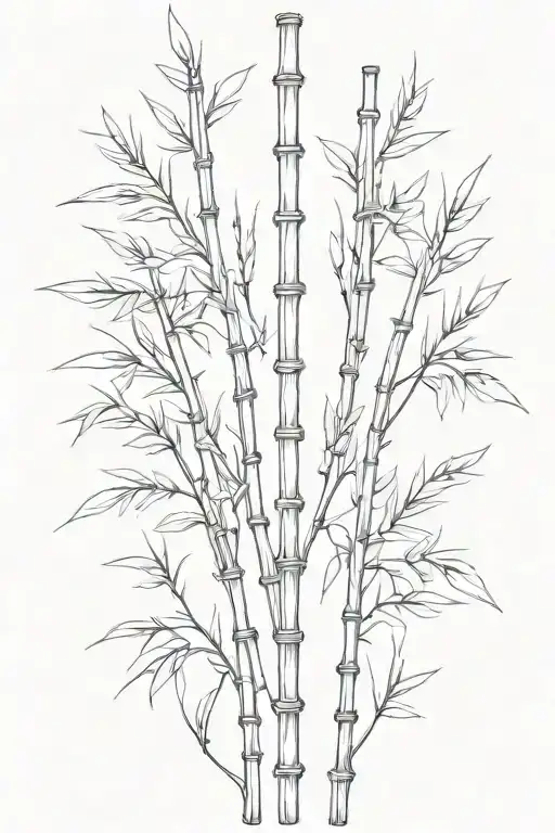 Simple Thin Bamboo Sticks