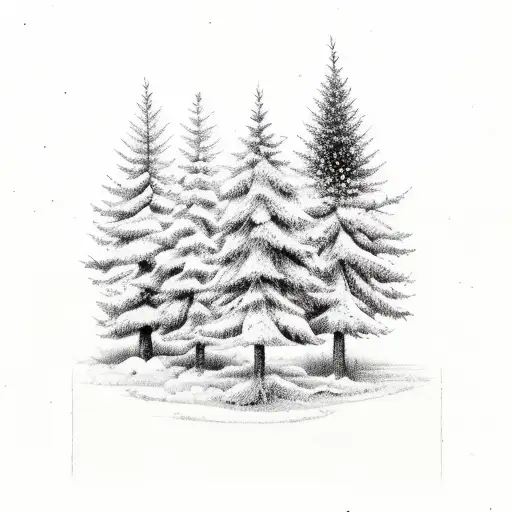Pine Trees Christian Theme