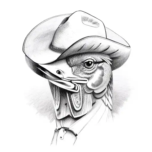 Chicken With Cowboy Hat