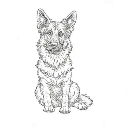 A German Shepherd Dog