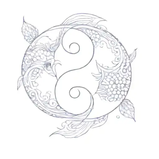 A Yin And Yang Symbol