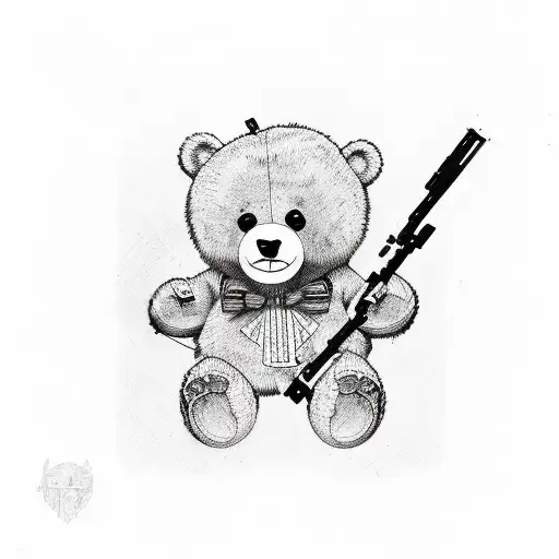 Ted Bear With Guns