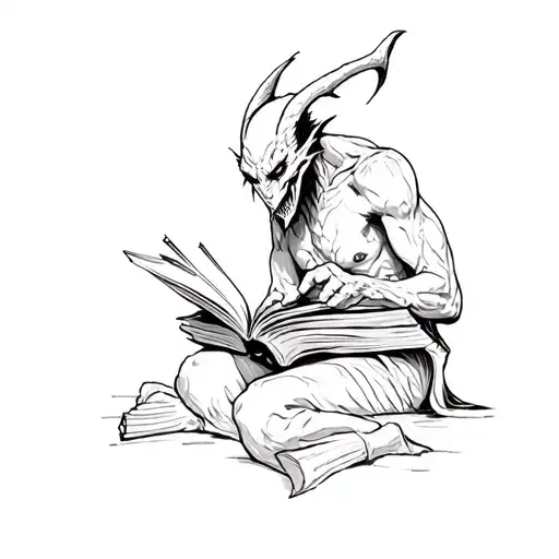 Demon Writing A Book