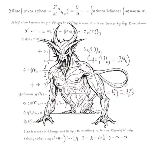 Demon Writing Black Scholes Equation