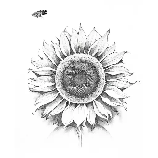 A Long Stem Of Sunflower