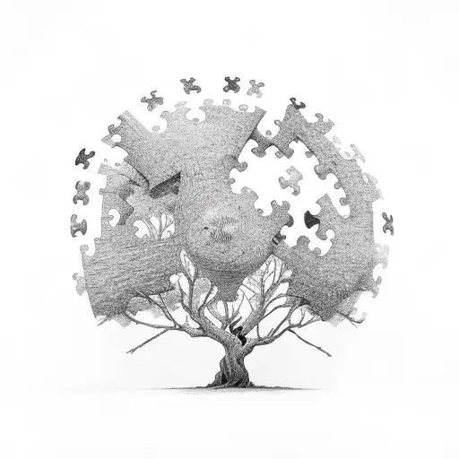 Piece Of Puzzles Reveals A Tree