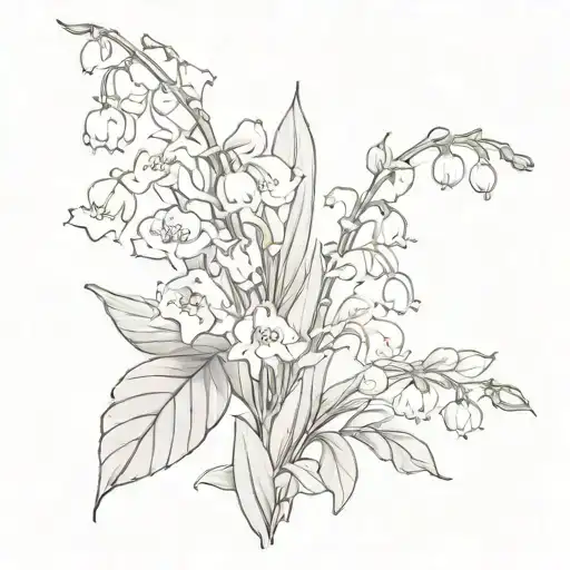 Lily Of The Valley And Hawthorne Flower