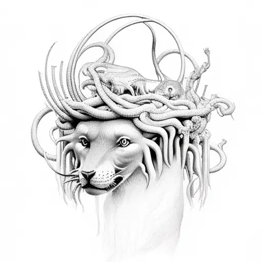 Bosquejo De Medusa Animal