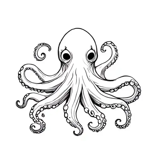 Weed Hippy Octopus Simplistic