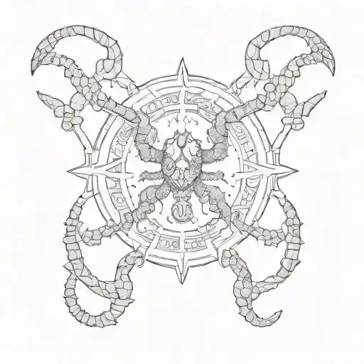 Chi Symbol With Scorpian