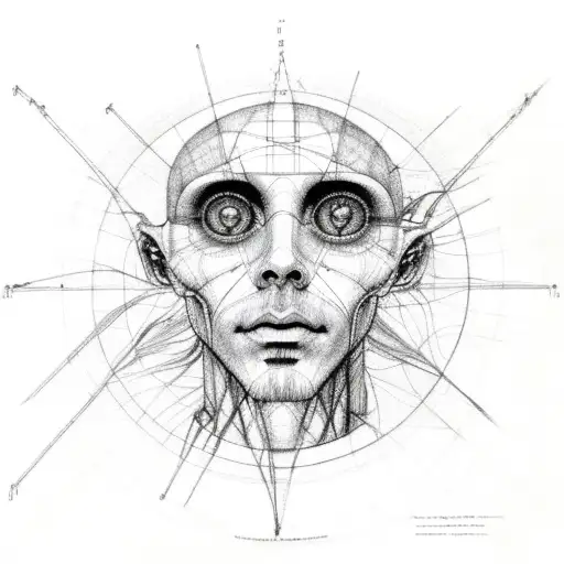 The Vitruvian Man Alien