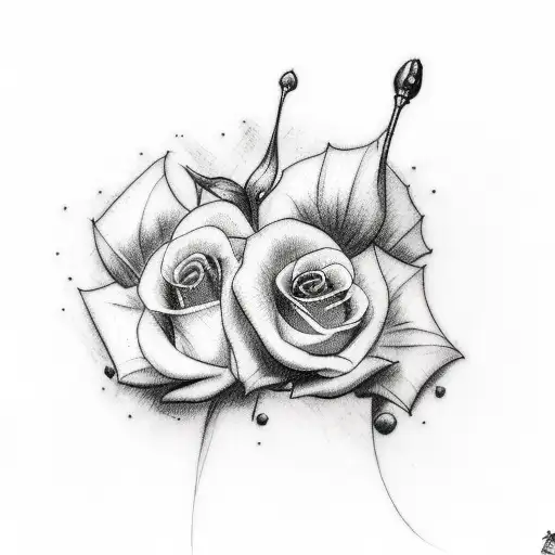 Partner Tattoo Love Guns Roses