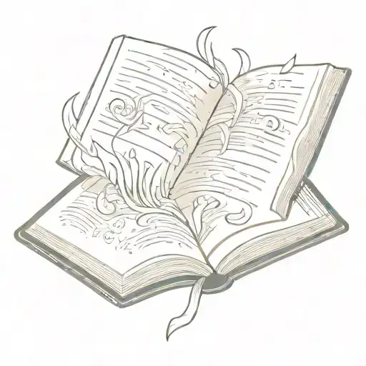 Open Book With Pages Turning