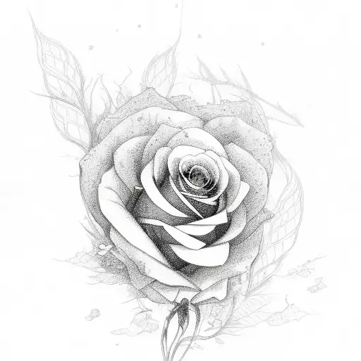 Broken Hart Whit Roses