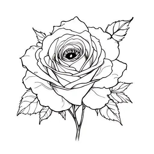 A Rose Into An Eye