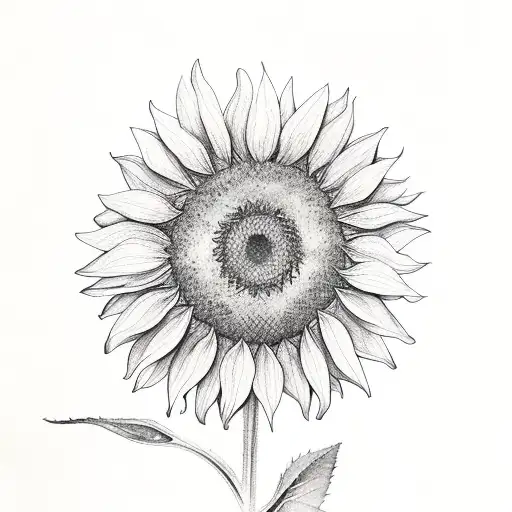 Watercolor Sunflower
