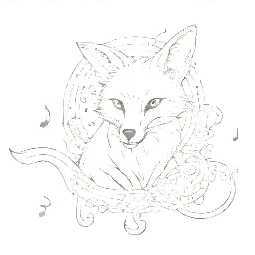 Fox Surrounded My Music Notes