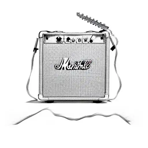 2D Marshall Guitar Amp