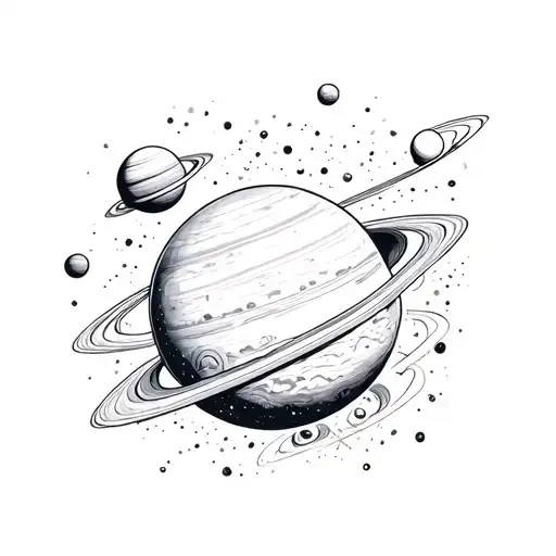 Space Surrounded By Planets