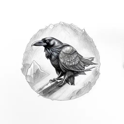 A Raven In A Rock Music Inspired Design