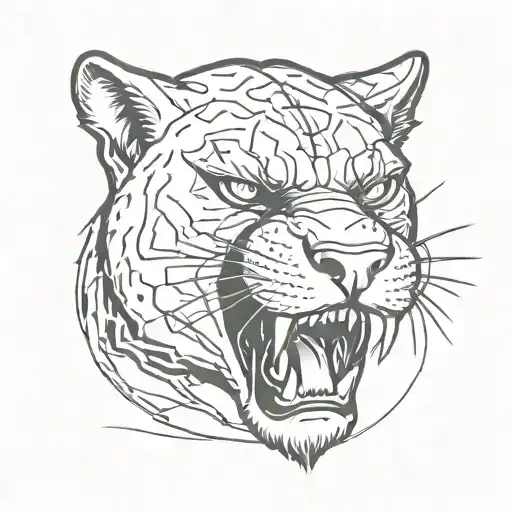 Old School Panther Head