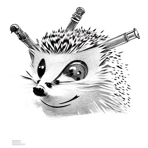 Hedgehog Pirate With Eyepatch