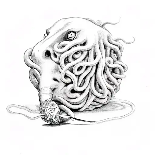 Medusa Sucking A Lolly Pop