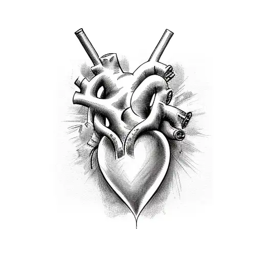 Heart Shape Wrapped With Script Karan And Sona