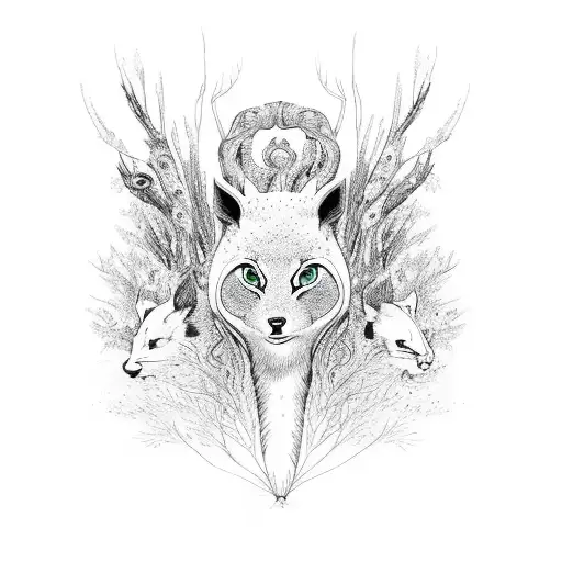 Woodland Spirit With Animals Gothic