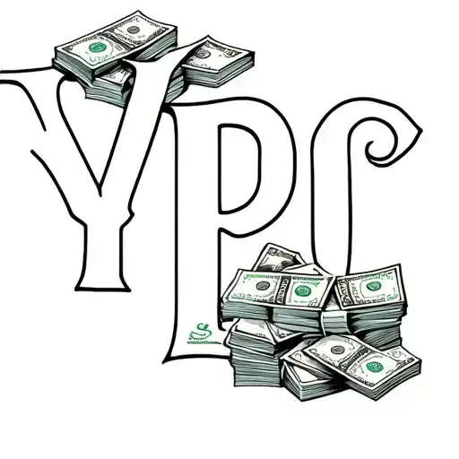 The Letters Ypc With Stacks Of Money And Drugs