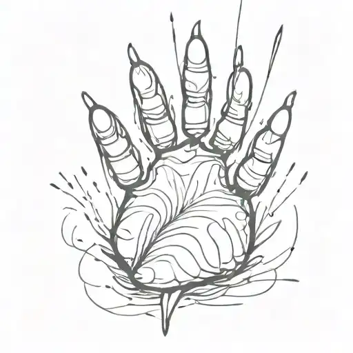 Cat Paw With Heartbeat