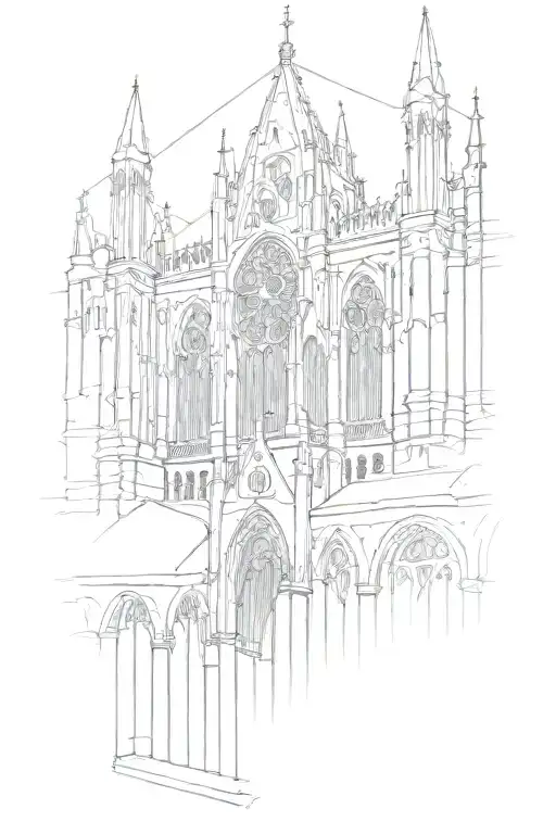 Gothic Cathedral Roof Architecture