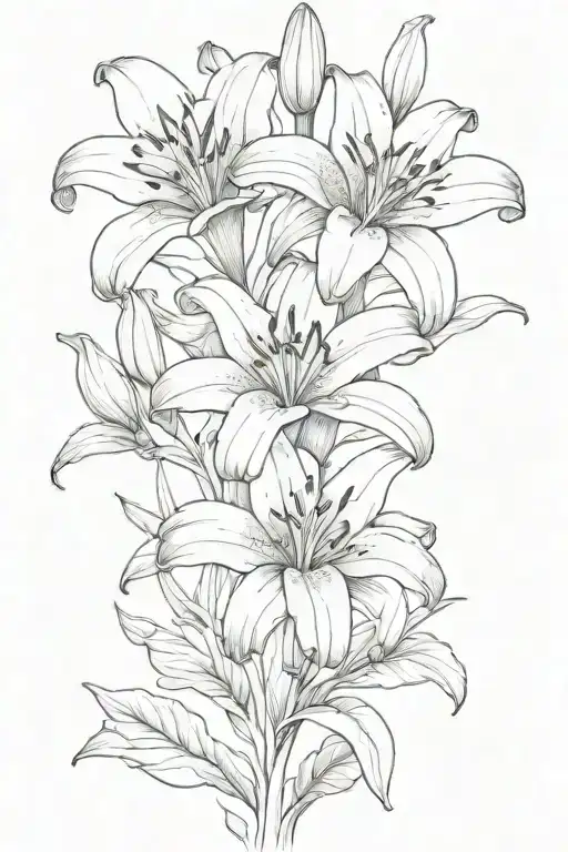 Lily Flowers Growing