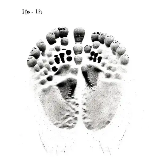 Foot Print Handprint Time Of Birth And Date And Picture Of Our Lady