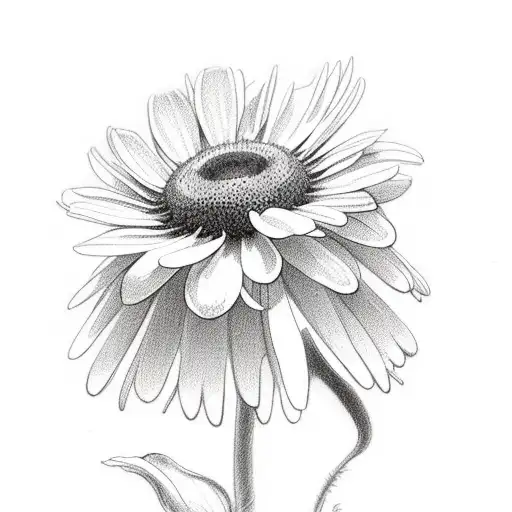 Daisy And Sweet Pea Flowers With Fine Designs Surrounding