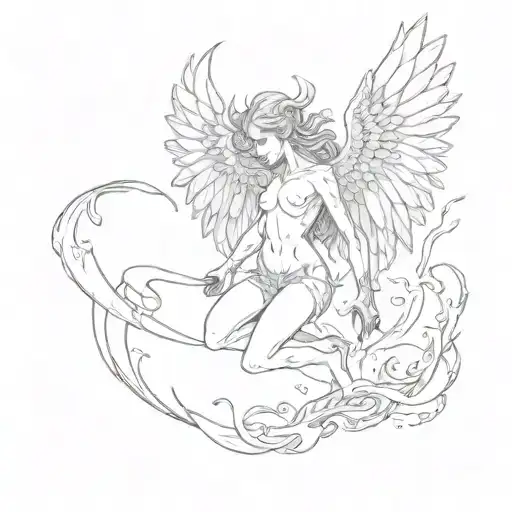 Falling Angel Half Demon