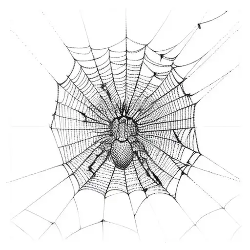 Spider Web Mixed With The Universe