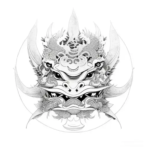 Koi Fish With Hannya Mask