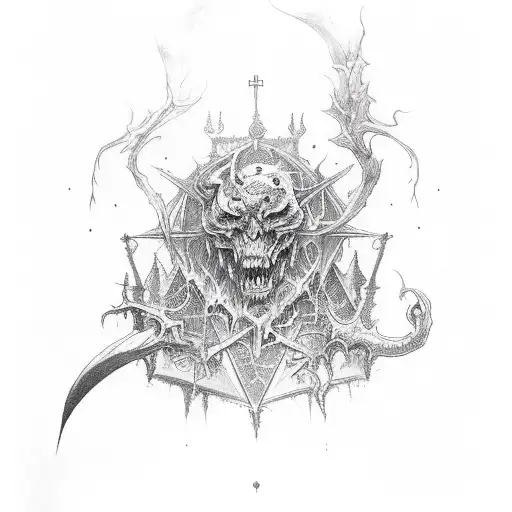 Gothic Sleeve Of Spiritual Warfare