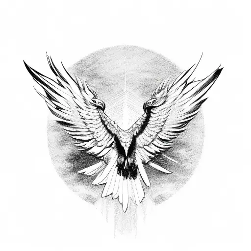 Eagle Spreading Wings Full Size