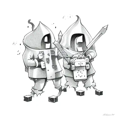 3 Cartoon Ghosts Playing Video Games