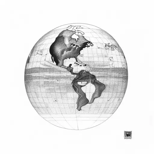 Titan Holding The Globe