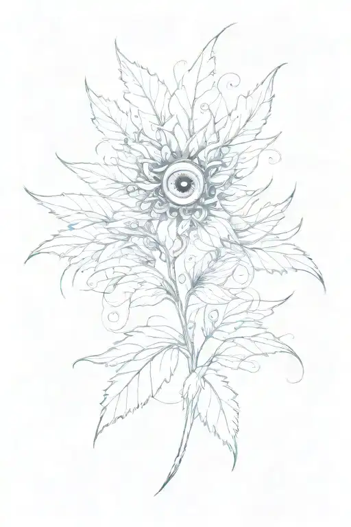 Wispy Plant With Eyes In The Form