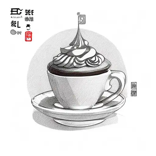 A Whimsical Scene Of A Coffee Cup And Cake Surrounded By Genshin Impact Characters