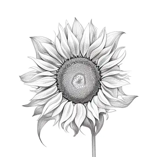 Sunflower With Petals Turning Into Music Notes